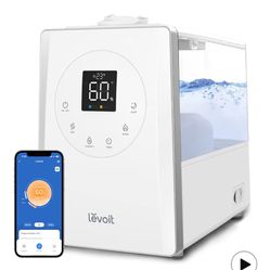 LEVOIT LV600S Smart Warm and Cool Mist Humidifiers for Home Bedroom Large Room, (6L) 753ft² Coverage, Quickly & Evenly Humidify Whole House, Easy Top 