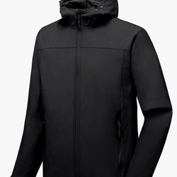 Men’s Softshell Jacket with Removable Hood（L）