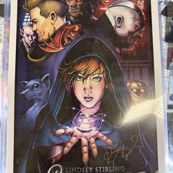 Lindsey Stirling Autographed Poster Sparrow SDCC 2017