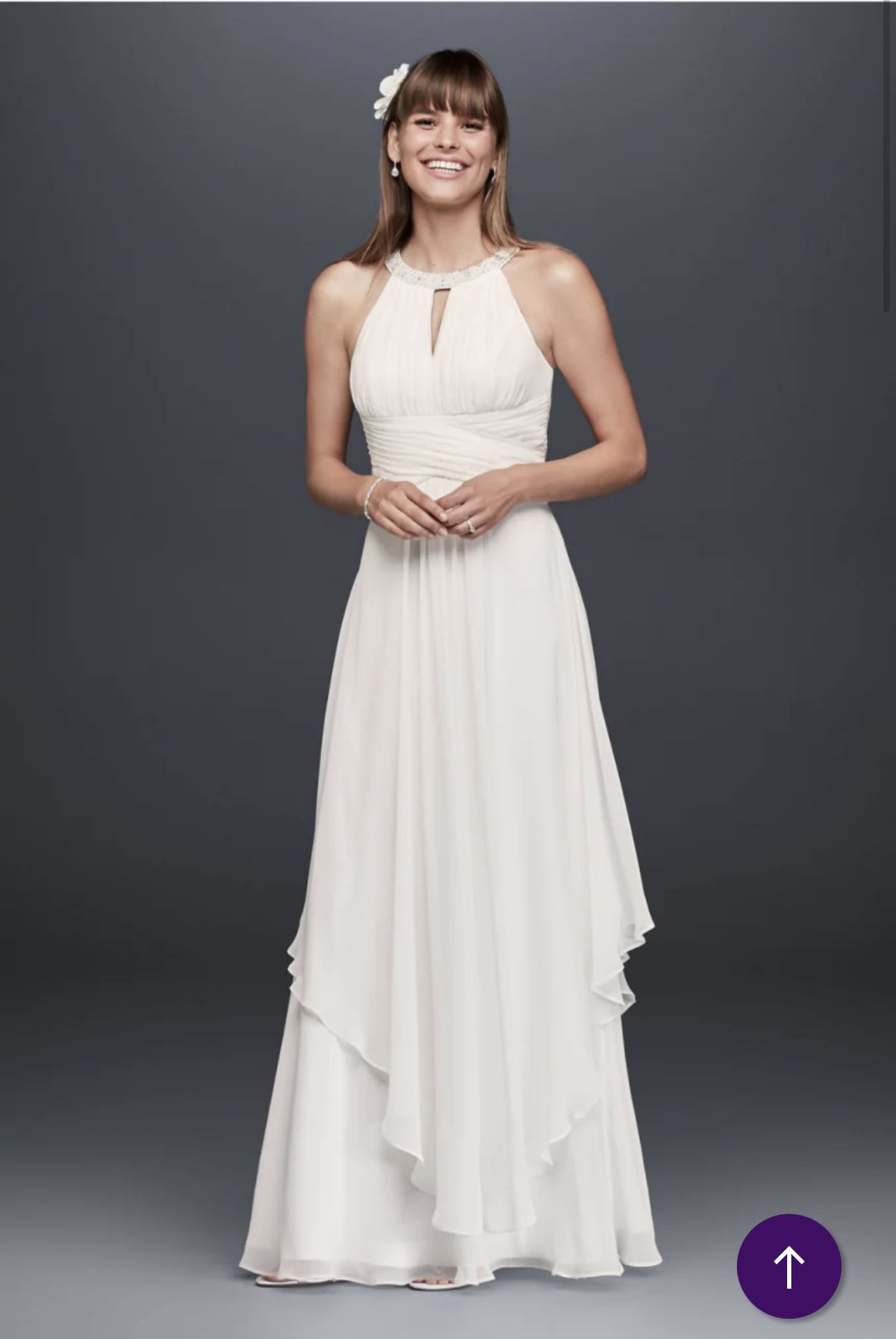 David’s Wedding Dress, Brand new size 8