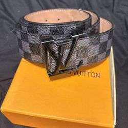 Louis Vuitton Damier Graphite LV Initiales Belt – 120cm