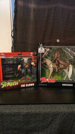 GUNSLINGER SPAWN AND THE CLOWN *BLOODY FIGURES