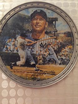 Mickey mantle New York Yankees collector plate
