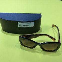 Small Prada Sunglasses Magenta Tortoise 