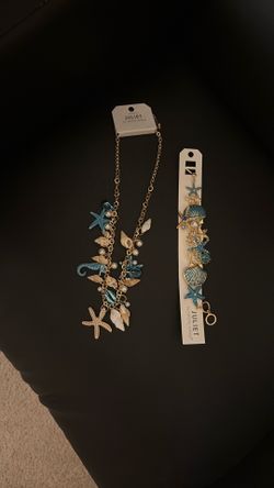 Ocean theme necklace and bracelet