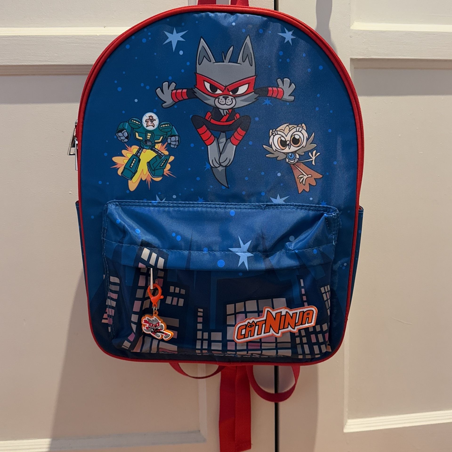 CA91744 NEW Cat Ninja Backpack Blue Kindergarten/Elementary School