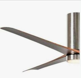 Luxury 52 in. Ceiling Fan, Integrated LED, Remote Control, 6 Speeds, Dimmable, Indoors, Reverse Flow, Brushed Nickel