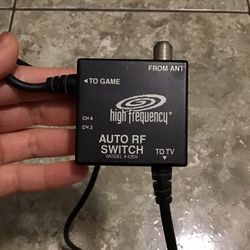 High Frequency Auto RF Switch Nintendo 64 SNES Super Nintendo Mini Gamecube N64 Model 5304 Video Game Console TV Cable