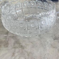 Bohemian Crystal Dish 