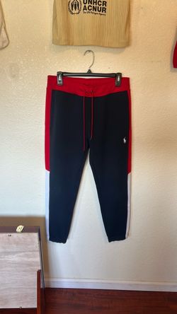 Polo ralph lauren sweatpants navy blue, red, white, size small