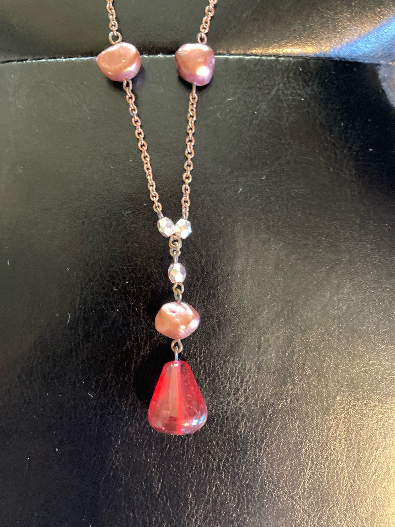 Black Friday Sale! Beautiful Copper Colored Necklace with Beads