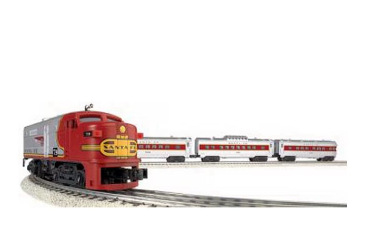 Williams by Bachmann Trains - Santa Fe Flyer Train. Engine and Passenger Cars Only