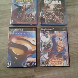 Superman Care Pack! Rare PS2 Games And Sealed Blu-rays
