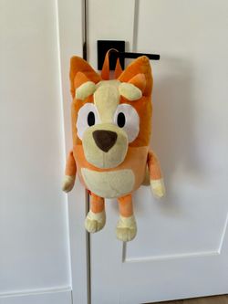 Bingo plush backpack from Bluey made by Ludo
