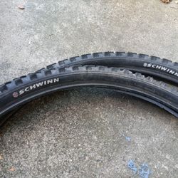 Schwinn Bike Bicycle Tires Size 26x1.95 set of 2