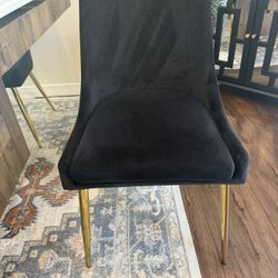 Velvet Dining Room Chairs (4)