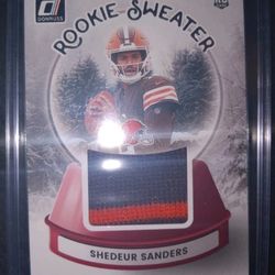 2025 Panini Donruss - Rookie Holiday Sweaters Shedeur Sanders #SWE-SSS (MEM, RC)