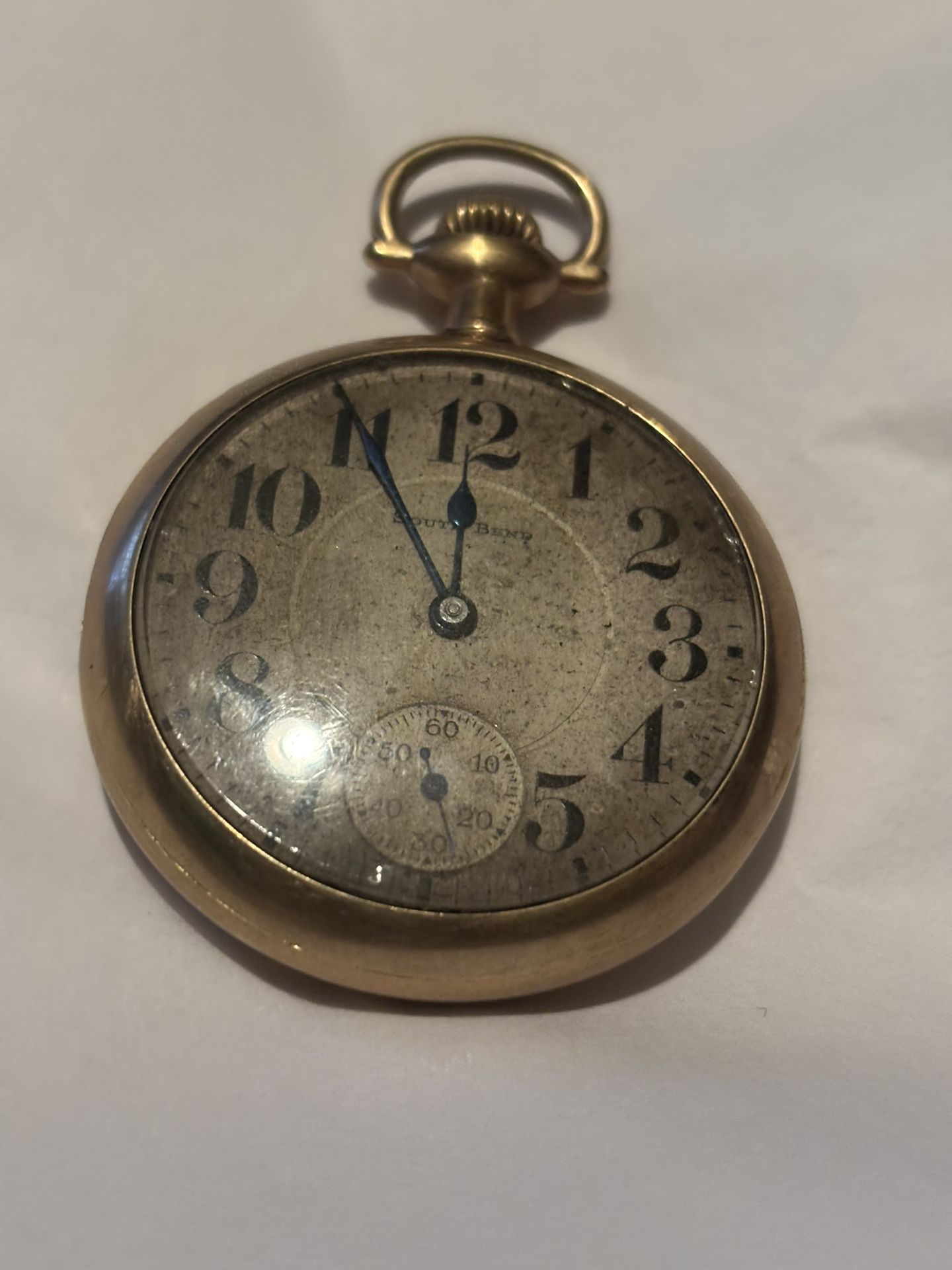 Engraved South Bend Studebaker Gold Pocket Watch