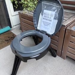 Reliance portable folding toilet
