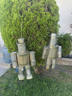Metal Tin Man Yard Art