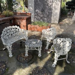 Antique Victorian Style Grapevine Outdoor Set
