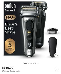 Braun series 9 PRO+ electric razor