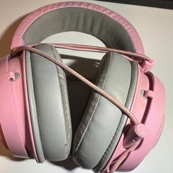 Used Razor Quartz Pink Kraken Gaming Headset 