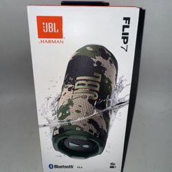 JBL Flip 7 Bluetooth Speaker Camo Print - Waterproof & Dustproof - New In Box
