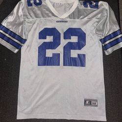 Emmitt Smith Cowboys Jersey (Gray/Silver)