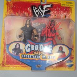 WWF Action Figure Signed 