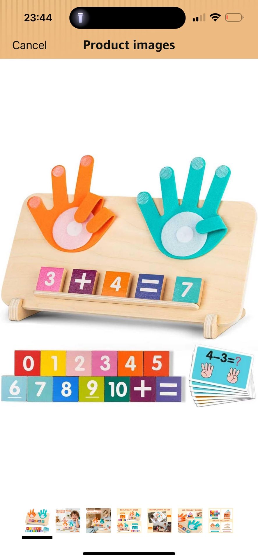 Brand New Preschool Learning Toys for Toddlers 3-4, Educational Math manipulatives Number Counting Blocks for Kids, Montessori Toys