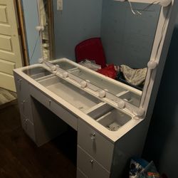 white vanity 