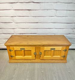 Solid Wood White Clad Storage Bench