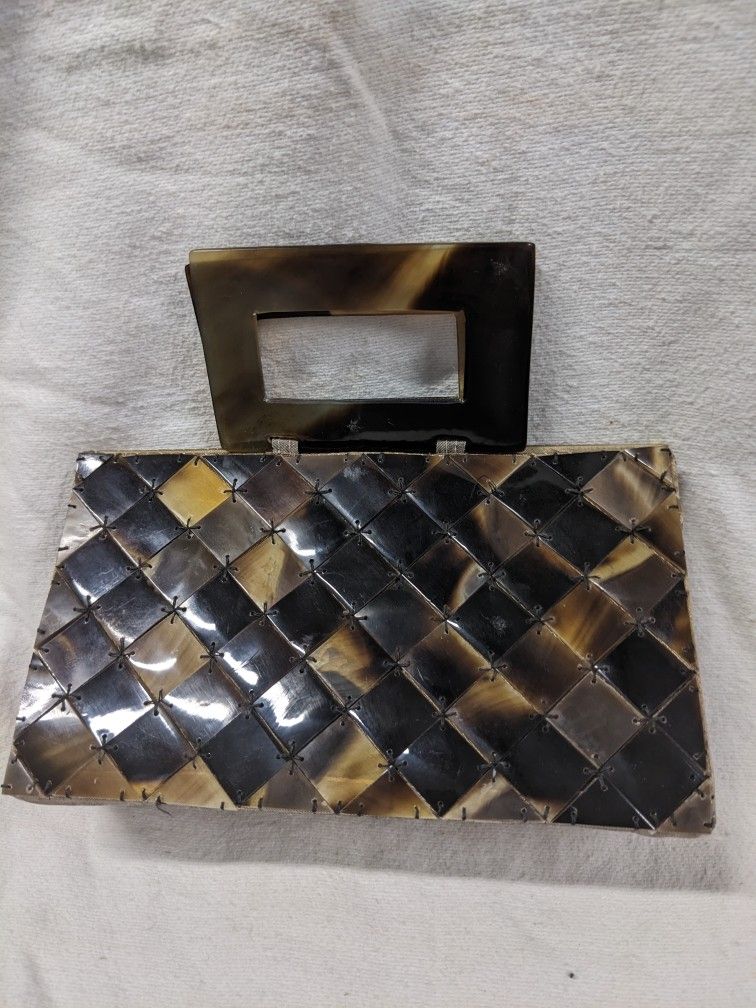 Tortoise Shell Purse, Or Bakelite