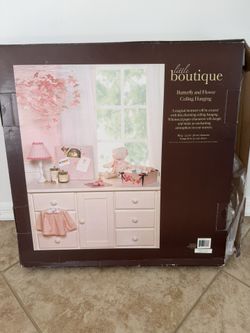 Little Boutique Butterfly And Flower Ceiling Hanging