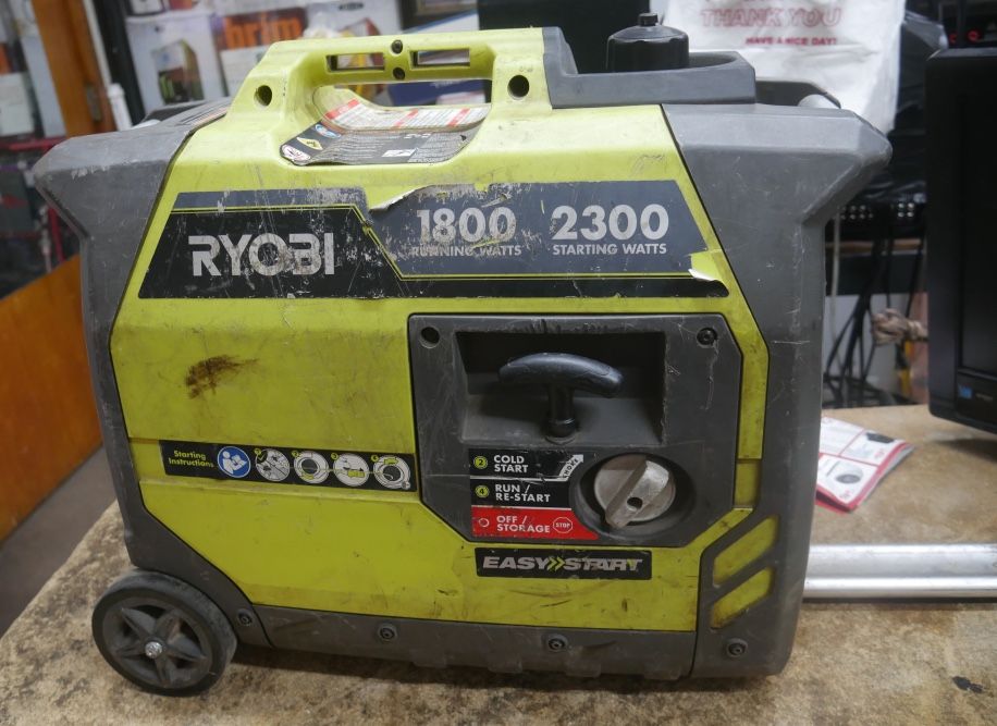 RYOBI GENERATOR 2300WATT RY12300BTA PRE OWNED 883841-1