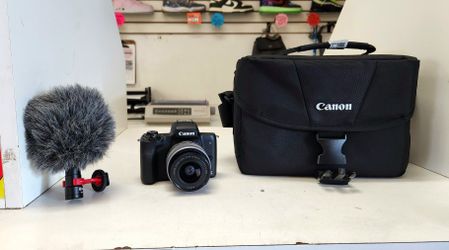 Canon Digital Camera With Bag And Accessories