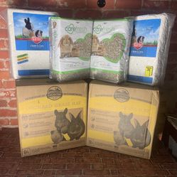 small animal; bunny rabbit, guinea pig,hamster hay & bedding 