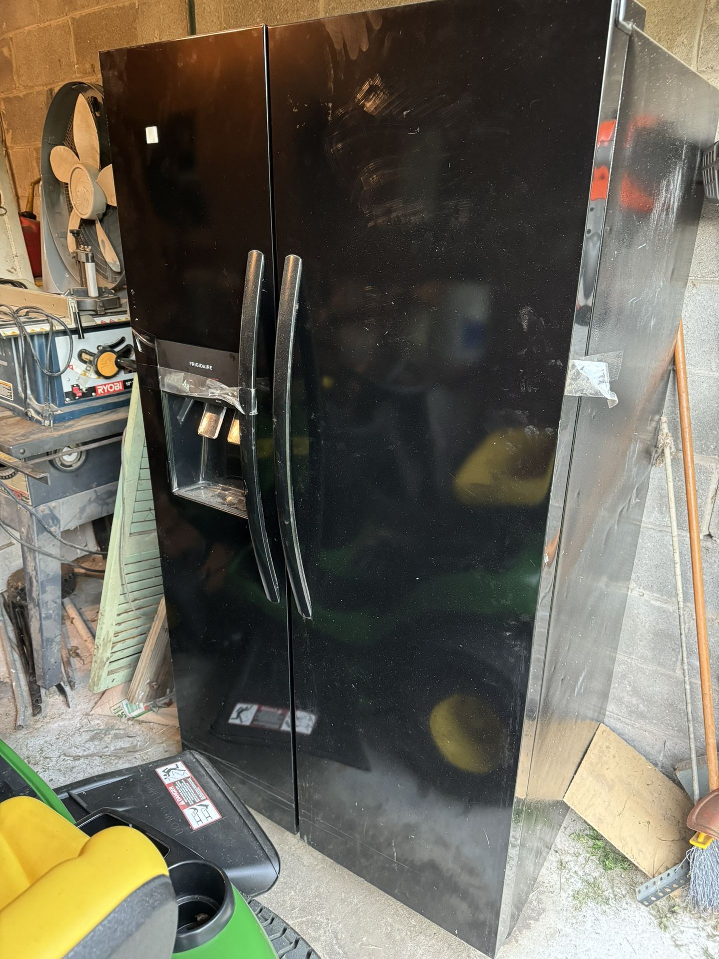 Black Side By Side Refrigerator