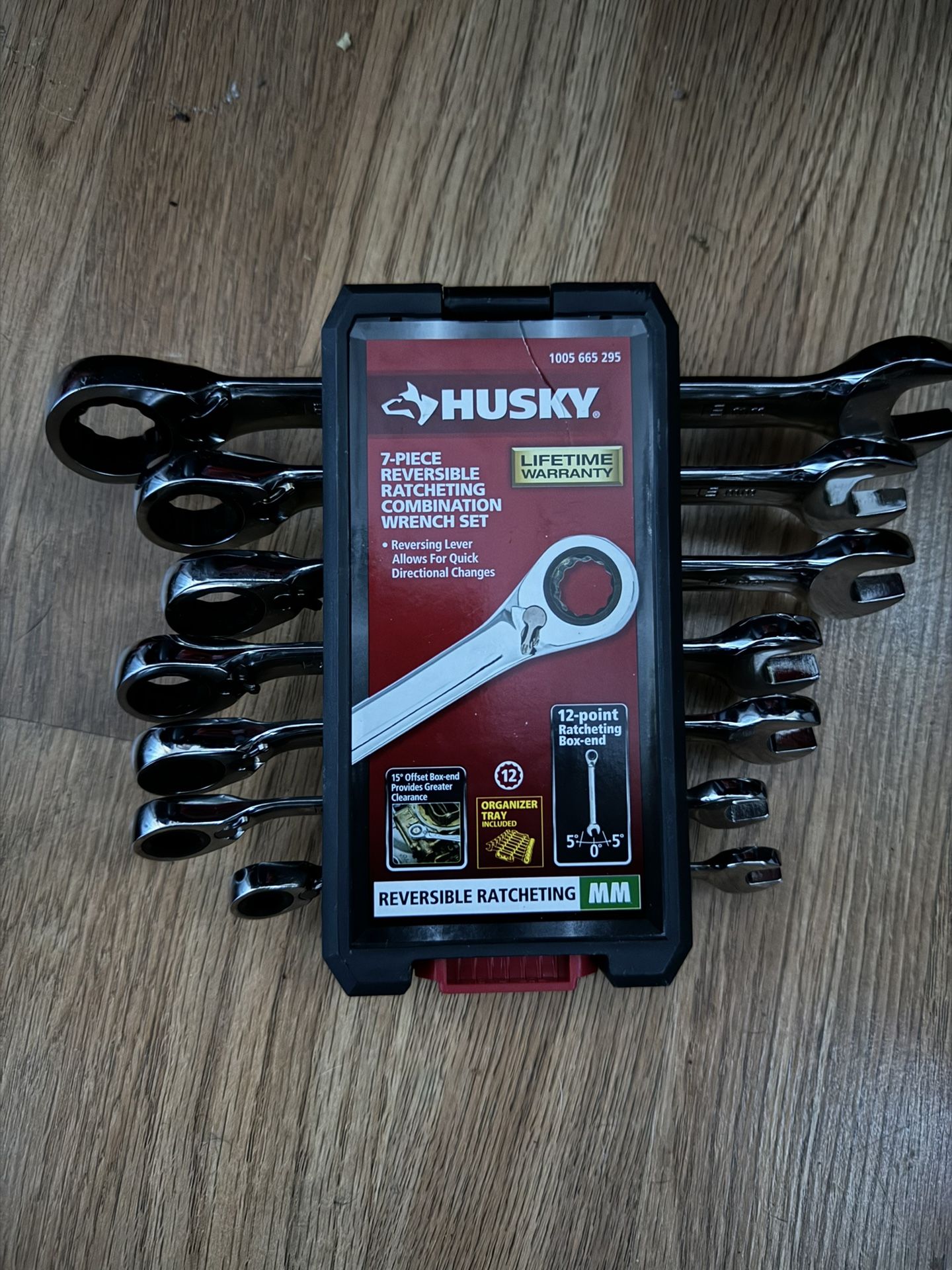 Husky Reversible Ratcheting MM Combination Wrench Set (7Piece) for