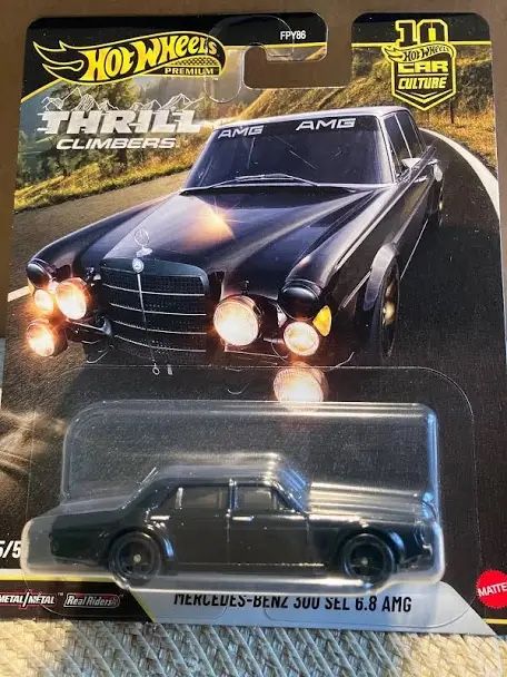Mercedes Benz 300 SEL 6.8 AMG #5of5 Thrill Climbers Hot Wheels Car Culture New