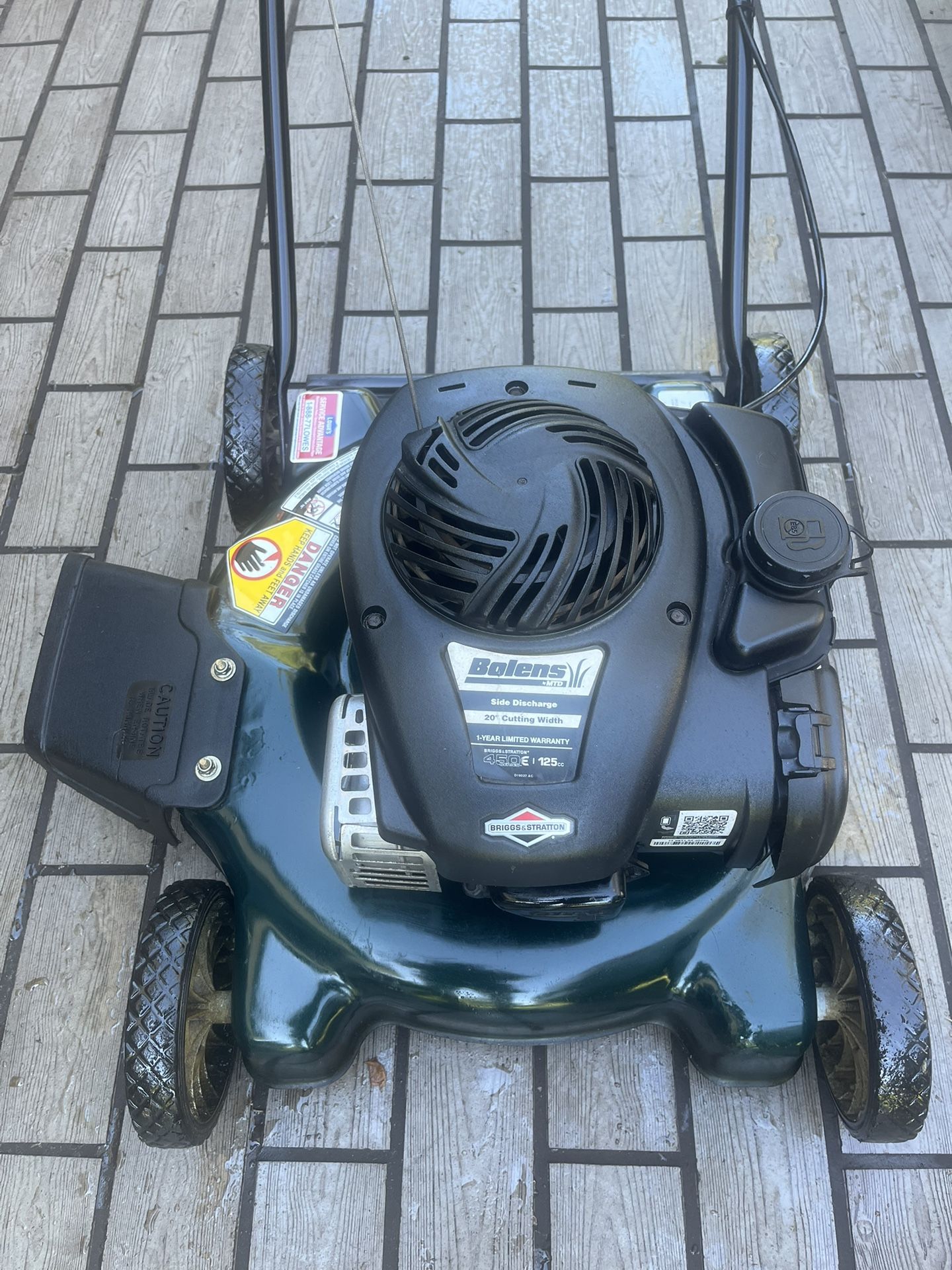 20” Bolens Push Lawn Mower