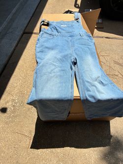 Light Wash Denim Bib Overalls size 12