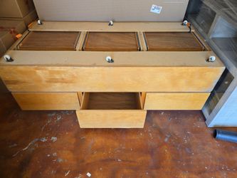 Twin bed frames with 3 drawers
