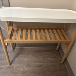 Ikea Satsumas Plant Stand Bamboo/white