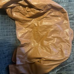 New With Tags! Torrid Vegan Tan Leather Jacket Sz 14/16