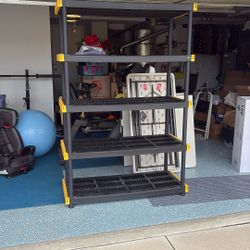 Project Source Heavy Duty 5-tier Shelving Unit 200-lb Capacity 