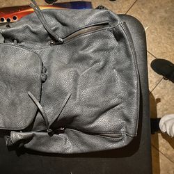 Gray Backpack 