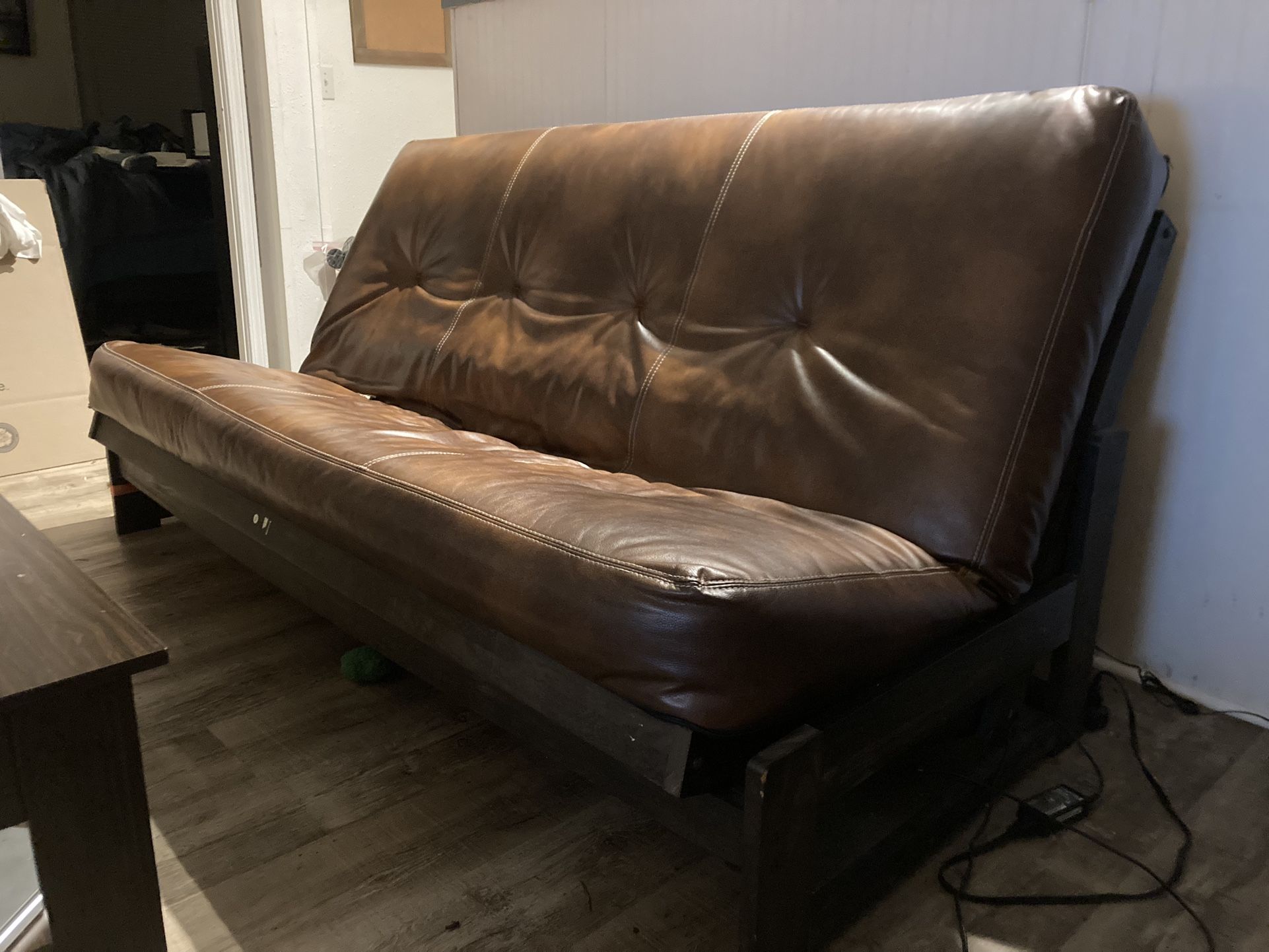 Futon -  Rustic “leather “