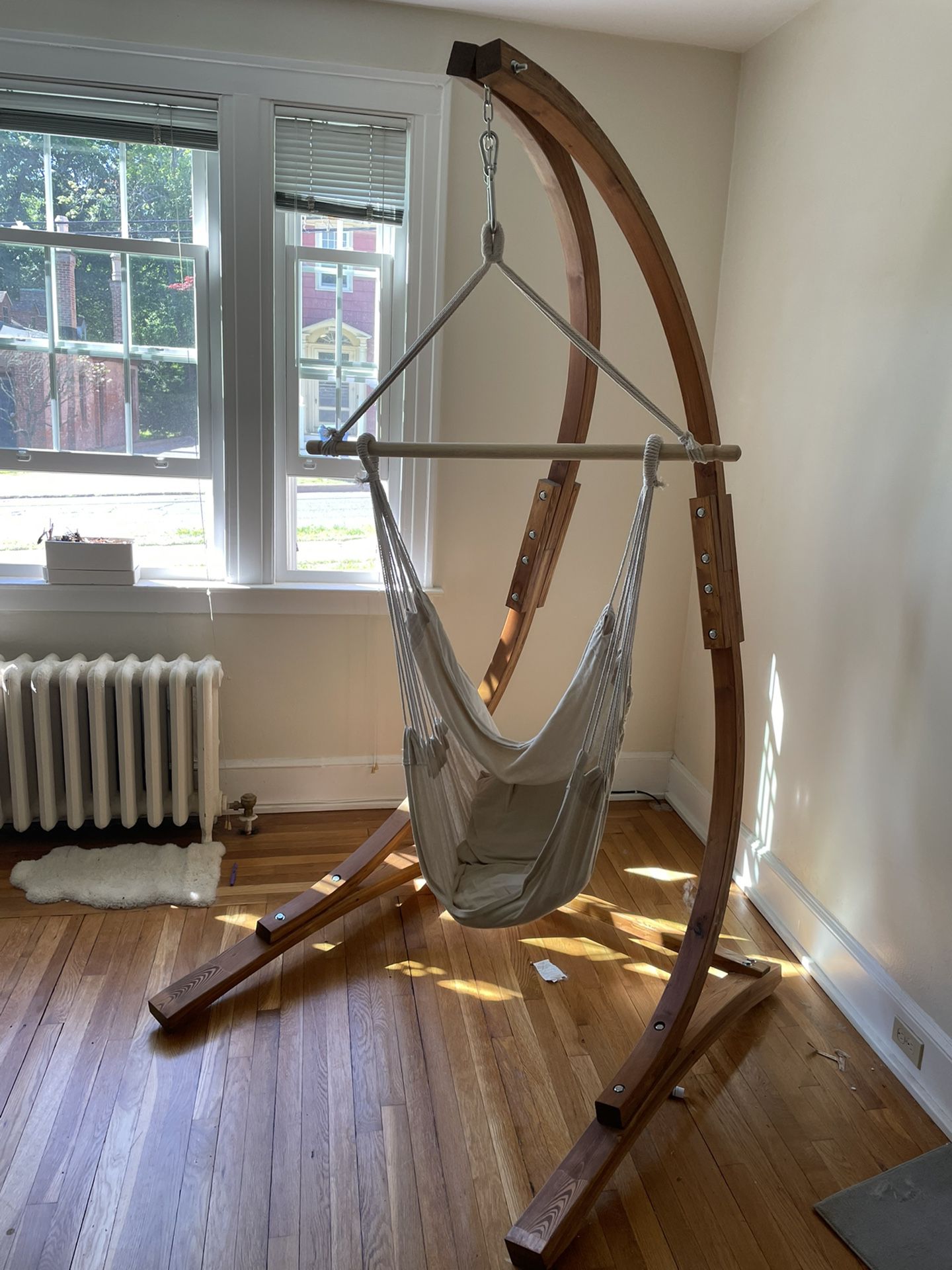 Solid Wood Hammock Chair, Outdoor/indoor